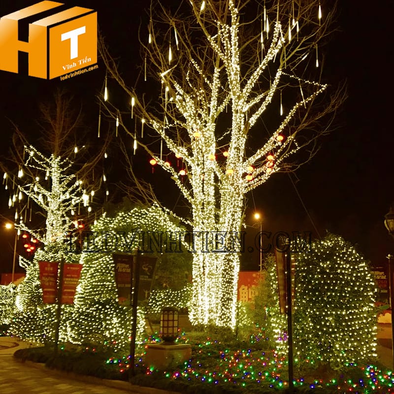 Đèn led đúc f7 12mm màu vàng nắng chống nước