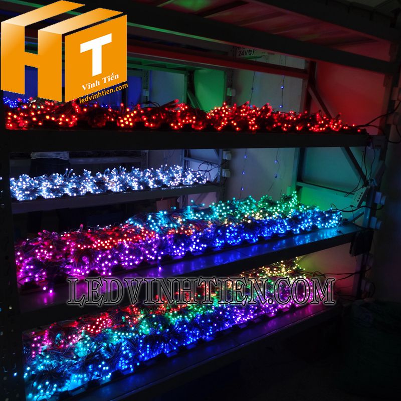 bóng led đúc f7 đế 12mm màu vàng nắng tại Vĩnh Tiến