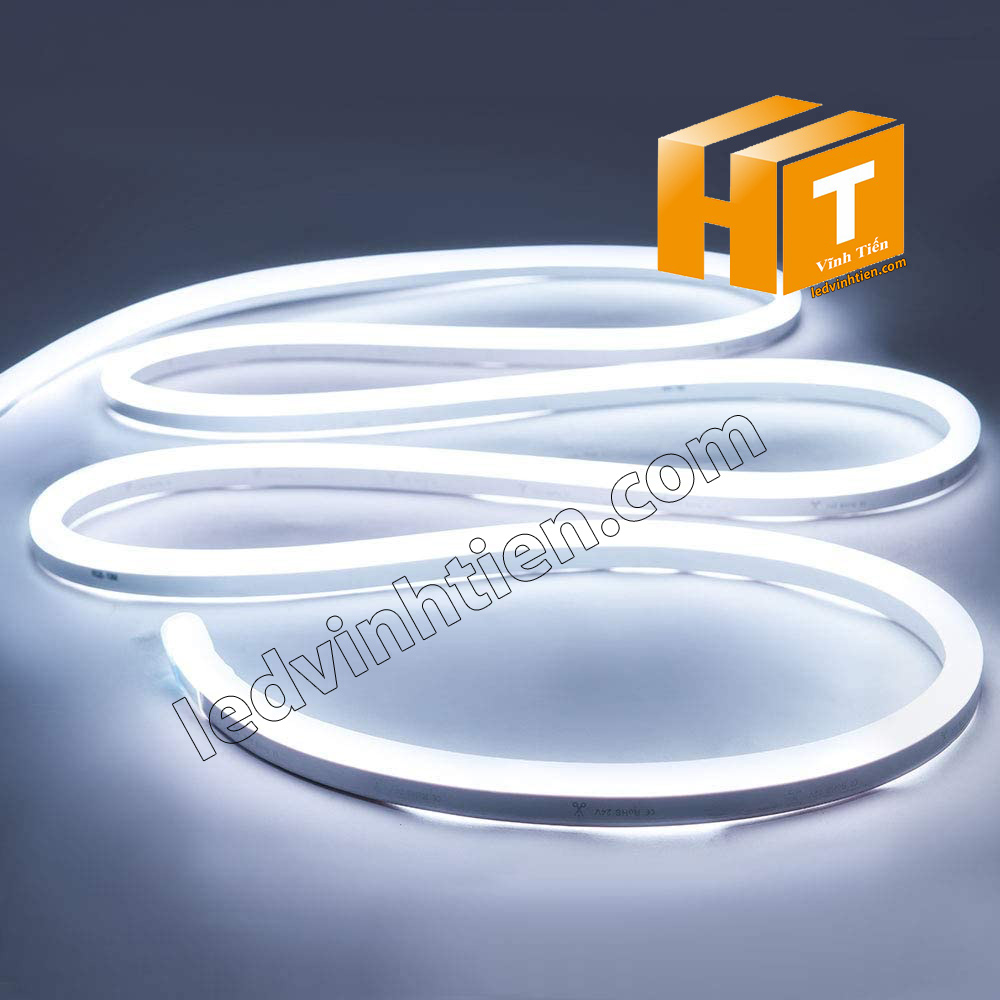 Dây đèn LED Neon viền mềm, đa năng, 12v, Đèn led ống Flex 12V chiều dài 5m, 50m, ánh sáng màu trắng, Đèn led dây Flex Neon 12VLed dây Flex Neon 12v uốn chữ cao cấp chất lượng giá tốt, Dùng chiếu sáng linh hoạt cho Gia Đình, Cửa Hàng, Quán Bar, KTV, Câu Lạc Bộ, Nhà Hàng, Siêu Thị, tủ kệ trưng bày, tủ quần áo, chử, biển hiệu, chạy viền chữ, Logo, Hộp Đèn, dùng chiếu sáng ngoài trời, sản phẩm loại tốt, giá rẻ, chất lượng, tiết kiệm điện, chính hãng ledvinhtien.com