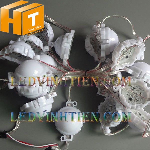 Led bát 50mm full màu SM IC 16703, led hắt chiếu điểm, led module 50MM, siêu sáng điện DC12v, giá rẻ, ledvinhtien.com