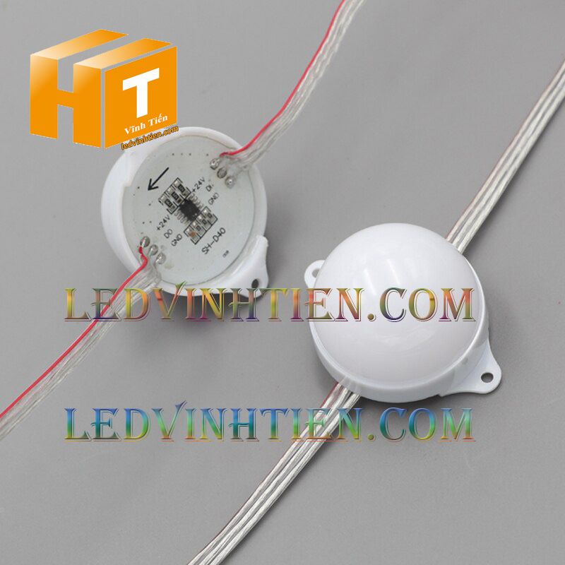 Led bát 50mm full màu SM IC 16703, led hắt chiếu điểm, led module 50MM, siêu sáng điện DC12v, giá rẻ, ledvinhtien.com