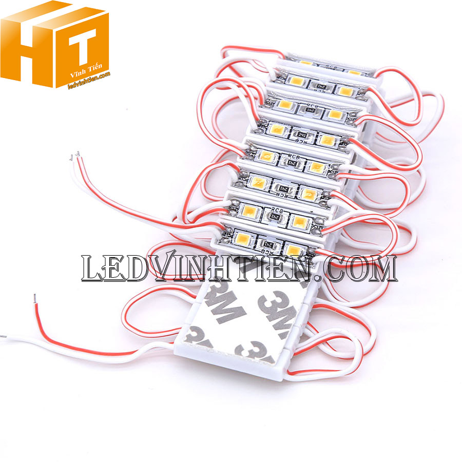 Led module 2 bóng 12V 2835 màu đỏ loại tốt, giá rẻ, siêu sáng, samsung dùng hắt chử quảng cáo