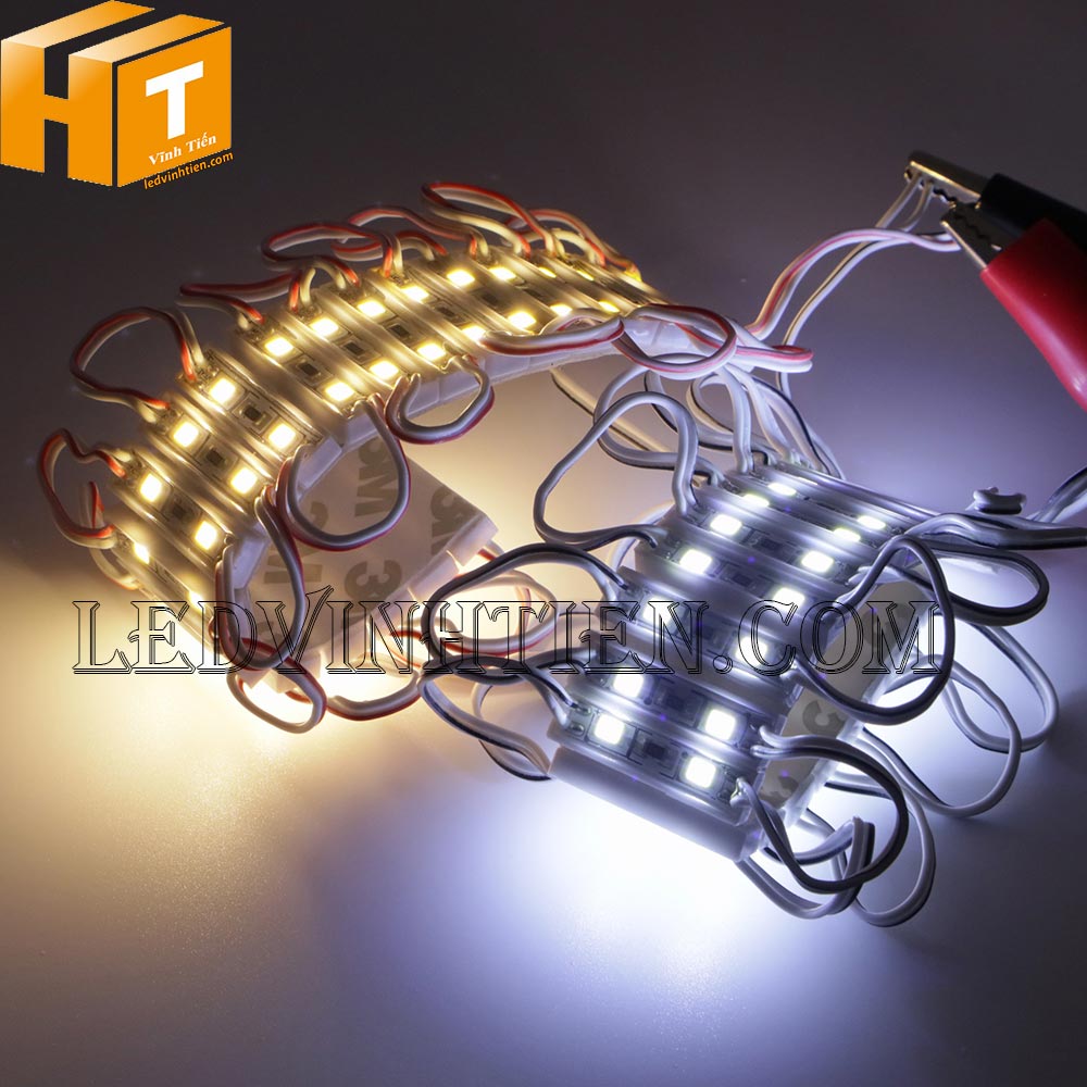 Led hắt 2 bóng 12V 2835 màu vàng nắng