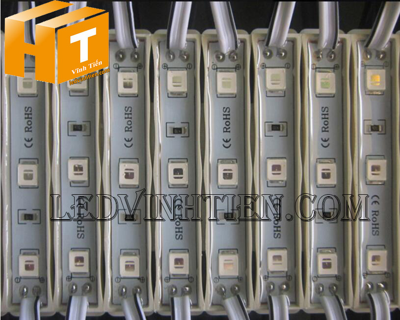 Led module 3 bóng 12V 5054 xanh dương loại tốt, giá rẻ, Ledvinhtien.com