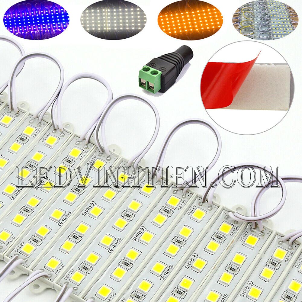 Led hắt 3 bóng 12V 5054 xanh dương