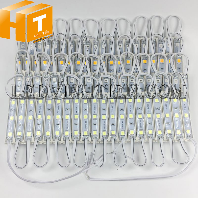 Led hắt 3 bóng 12V 5054 xanh dương loại tốt, giá rẻ, siêu sáng, samsung