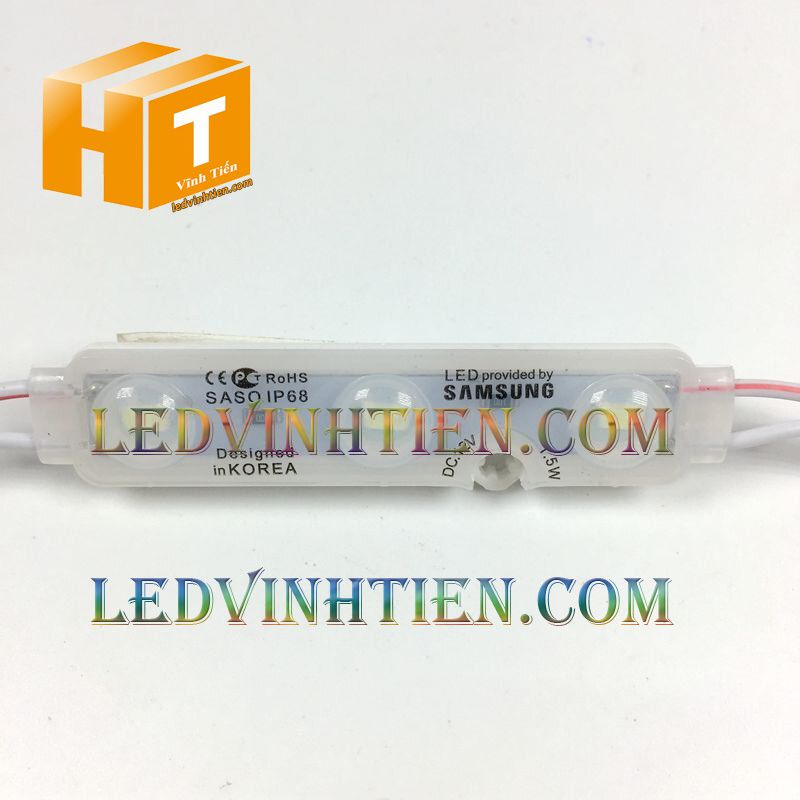 Đèn Led hắt 3 bóng SaSo samsung, hàn quốc 1.5W, ánh sáng màu đỏ, giá rẻ, ledvinhtien.com