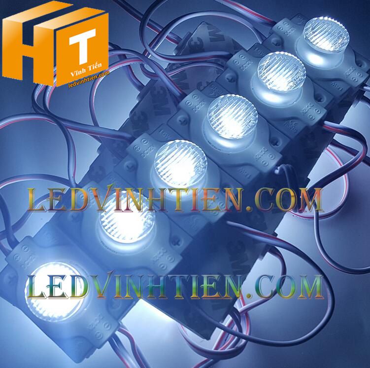 Led hắt, led module 3030 ánh sáng trắng 1.5W dùng điện DC12v, giá rẻ, có thấu kính, ledvinhtien.com