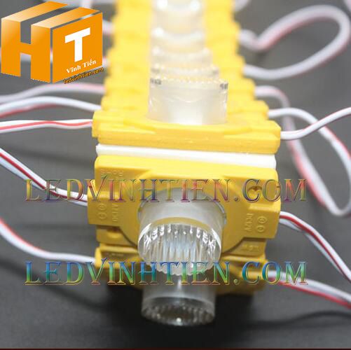 Led hắt, led module 3030 ánh sáng vàng 1.5W dùng điện DC12v, giá rẻ, có thấu kính, ledvinhtien.com