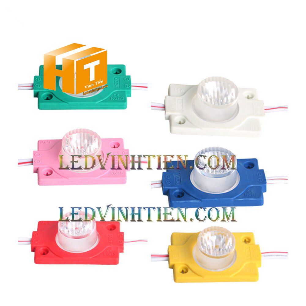 Led hắt, led module 3030 ánh sáng vàng 1.5W dùng điện DC12v, giá rẻ, có thấu kính, ledvinhtien.com