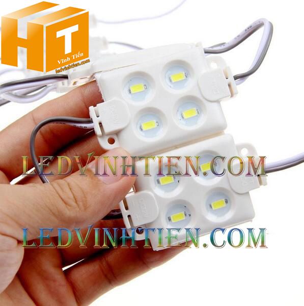 Led hắt 4 bóng hàn quốc màu trắng 2W, loại tốt, chính hãng, giá rẻ, ledvinhtien.com