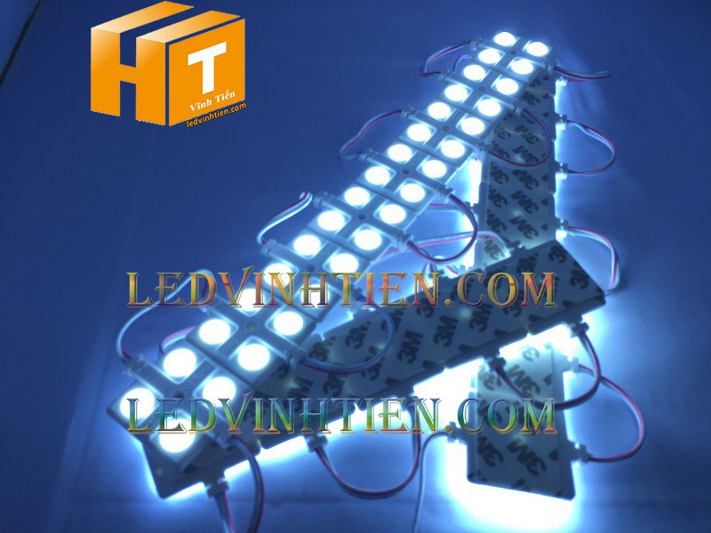 Led hắt, led module 4 bóng samsung màu trắng, giá rẻ, có thấu kính lúp, ledvinhtien.com