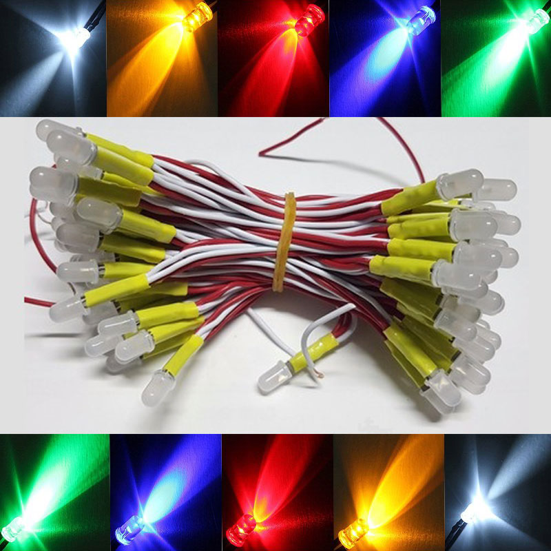 Led liền dây, Led ruồi màu vàng 5V 5mm, F5 loại tốt, giá rẻ, siêu sáng, chiếu sáng ngoài trời, ledvinhtien.com