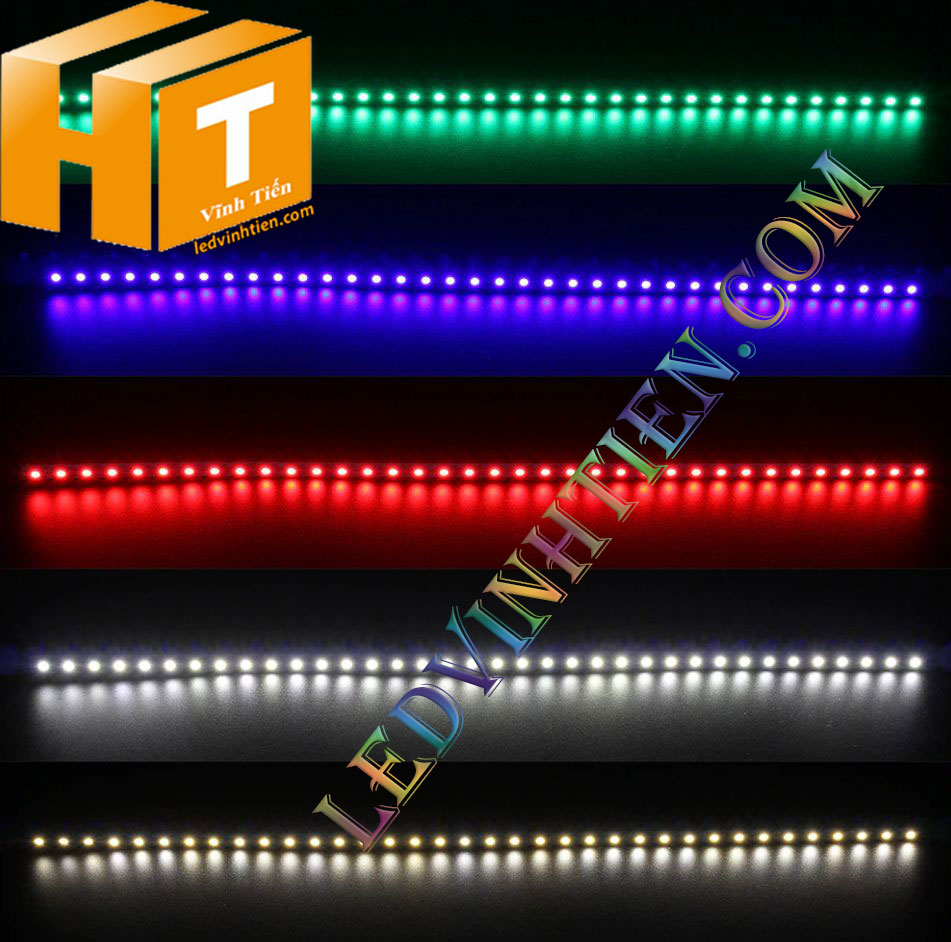 Led thanh nhôm 12V 5050 RGB loại tốt, giá rẻ, siêu sáng, samsung dùng hắt chử quảng cáo, tủ kệ trưng bày