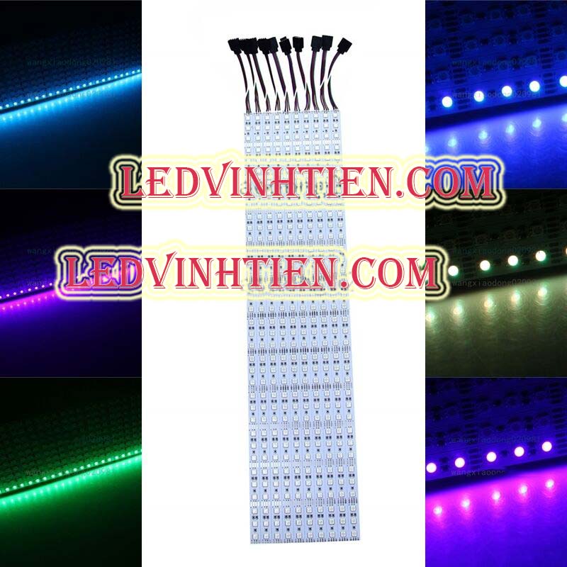 Led thanh nhôm 12V 5050 nhiều màu, bảy màu, ledvinhtien.com