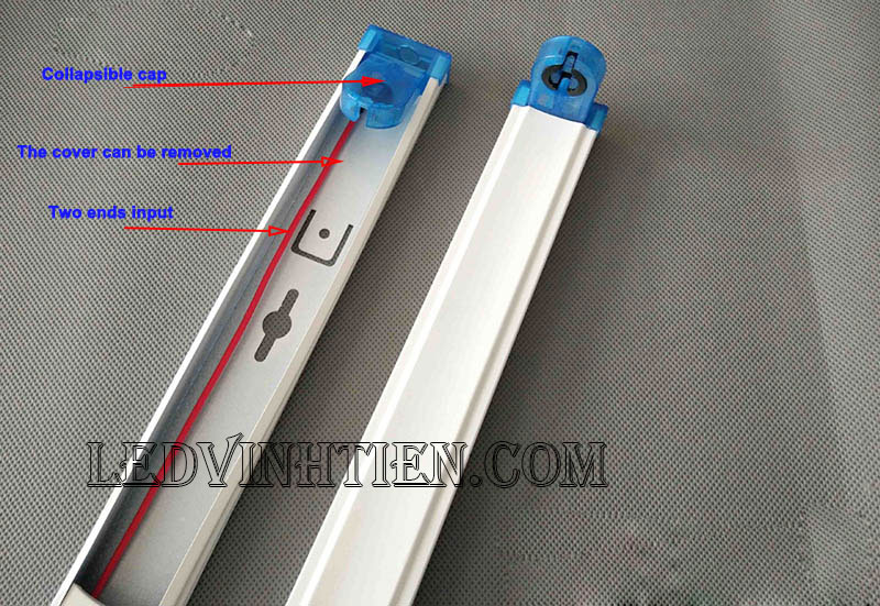 Máng đèn LED 1m2 đầu xanh loại tốt, giá rẻ, chất lượng