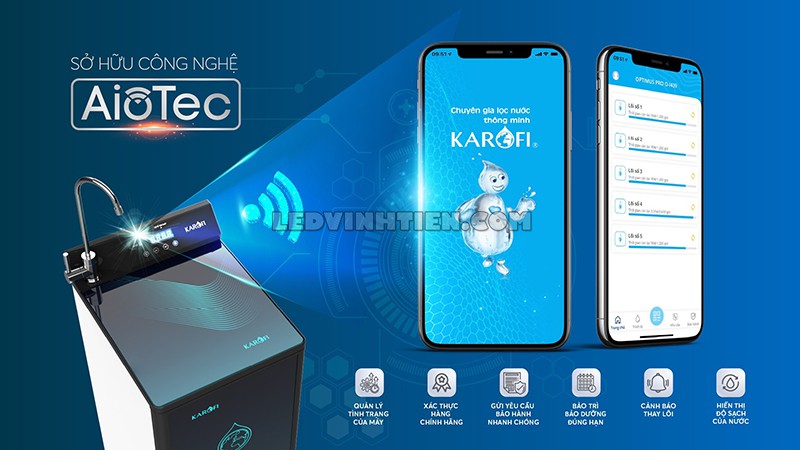 máy lọc nước Karofi 10 lõi KAQ-P95 tại Vĩnh Tiến