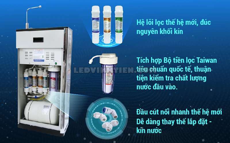 Tính năng của máy lọc nước nóng lạnh CLASSY PRO 339GHKQ-UR tại Vĩnh Tiến