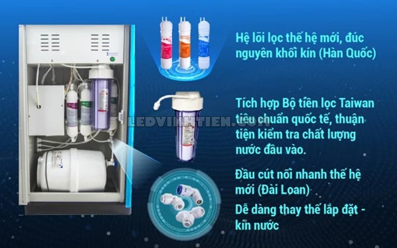 Tính năng của máy lọc nước nóng lạnh CLASSY PRO 339WK-UR chiết khấu cao