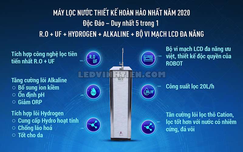 Tính năng của máy lọc nước nóng lạnh CLASSY PRO 3410W-UR chiết khấu cao