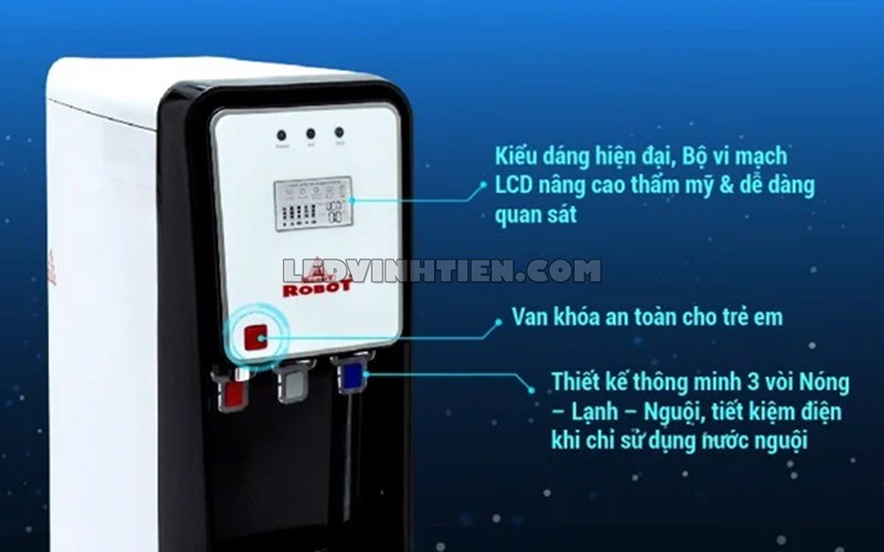 Tính năng của máy lọc nước nóng lạnh GRAND PRO 539W-UR bán tại Vĩnh Tiến
