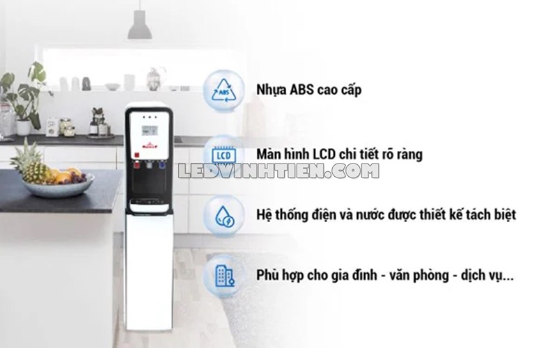 Tính năng của máy lọc nước nóng lạnh GRAND PRO 539W-UR giá rẻ tại Vĩnh Tiến