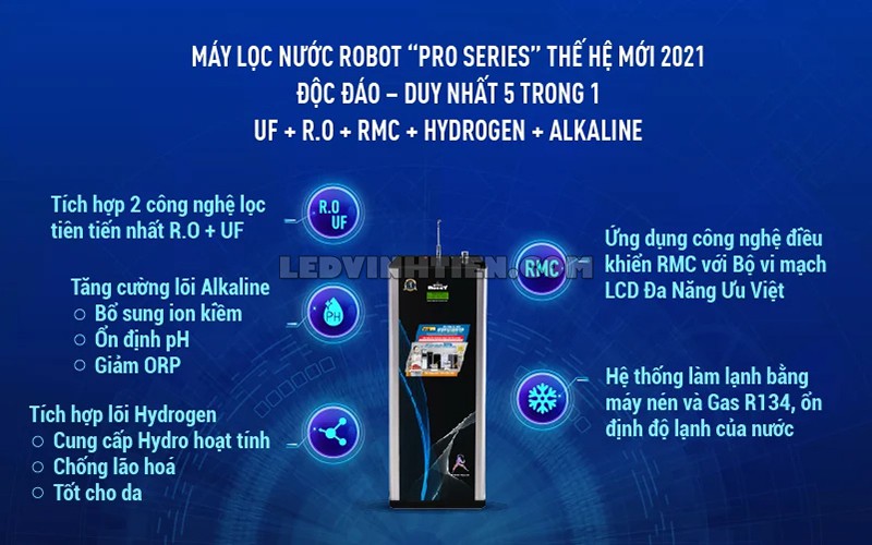 Tính năng của máy lọc nước nóng lạnh ELITE PRO 739GK-UR chất lượng cao