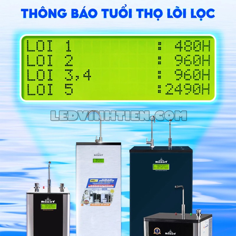 Tính năng của máy lọc nước nóng lạnh ELITE PRO 7410GQ-UR Robot