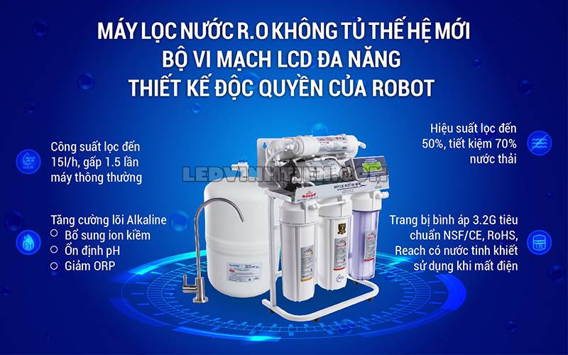 Tính năng của máy lọc nước UF, RO ALPHA-8G chiết khấu cao