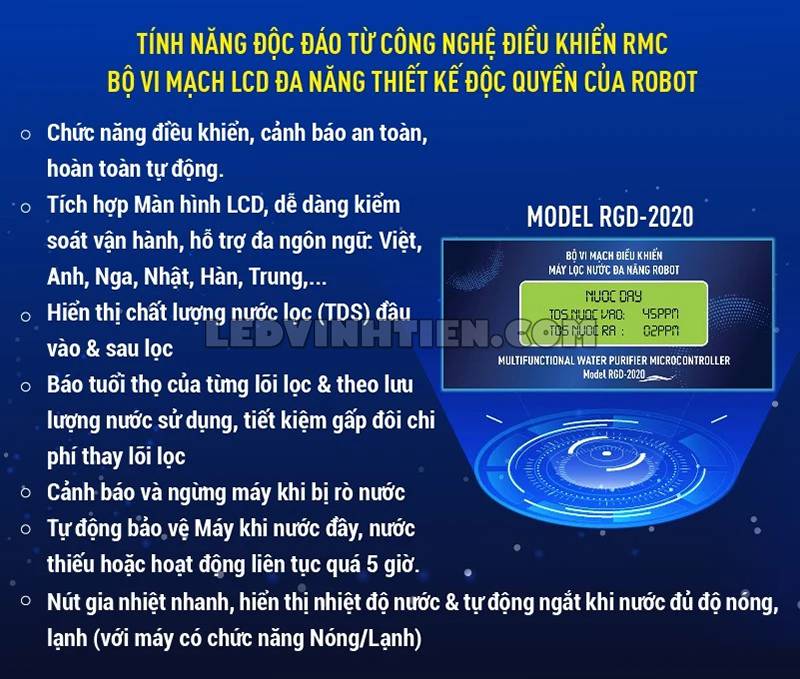 Tính năng của máy lọc nước UF, RO ALPHA-8G