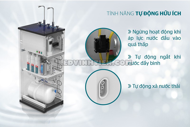 máy lọc nước RO nóng lạnh 10 lõi Sunhouse tại Vĩnh Tiến