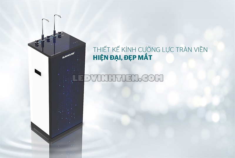 máy lọc nước RO nóng lạnh 10 lõi Sunhouse