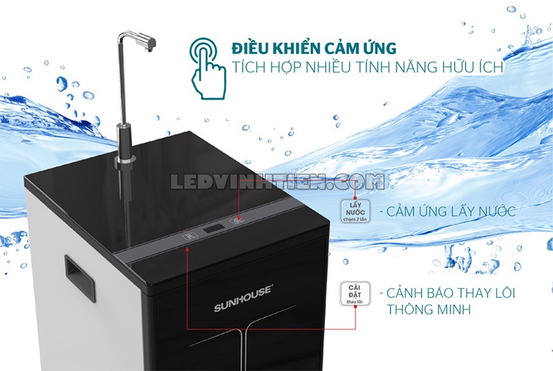 máy lọc nước RO 10 lõi Sunhouse chính hãng