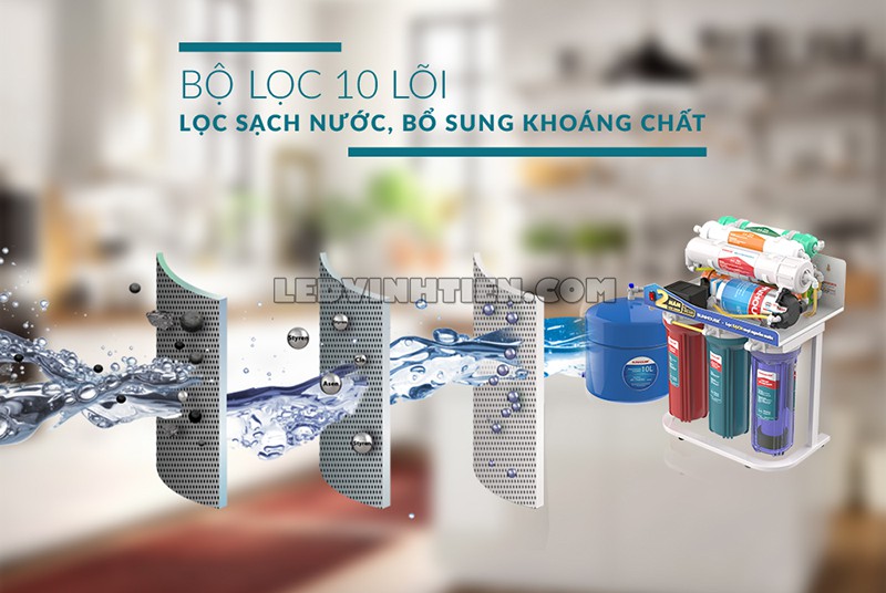 máy lọc nước RO không vỏ 10 lõi chiết khấu cao