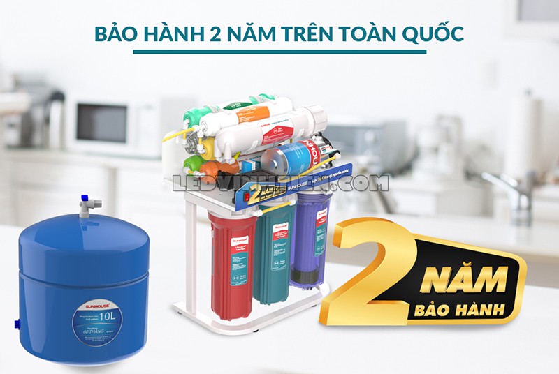 máy lọc nước RO không vỏ 10 lõi Sunhouse giá rẻ