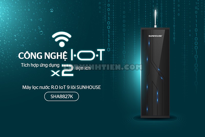 máy lọc nước RO IoT 9 lõi chính hãng Sunhouse