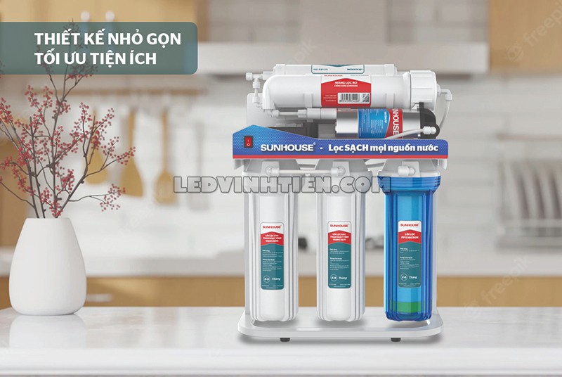 máy lọc nước RO không vỏ 6 lõi Sunhouse