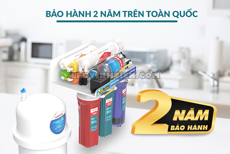 máy lọc nước RO không vỏ 8 lõi Sunhouse tại Vĩnh Tiến