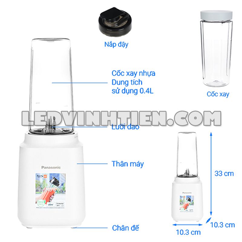 Thông số kỹ thuật của máy xay sinh tố MX-XP103WRA Panasonic