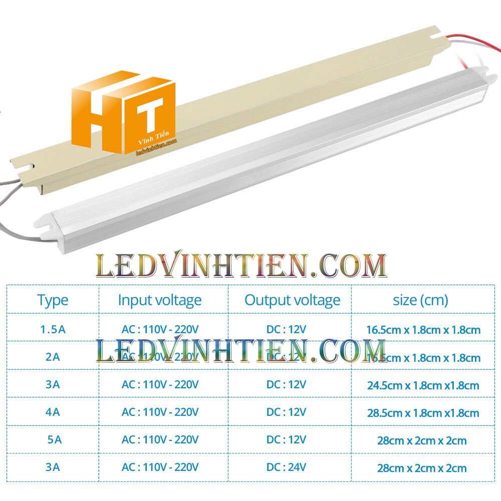 Bộ Nguồn đũa DC12V 2A 24W ngoài trời loại tốt, giá rẻ, đủ ampe dùng cấp nguồn DC cho đèn led, camera, tự động hóa