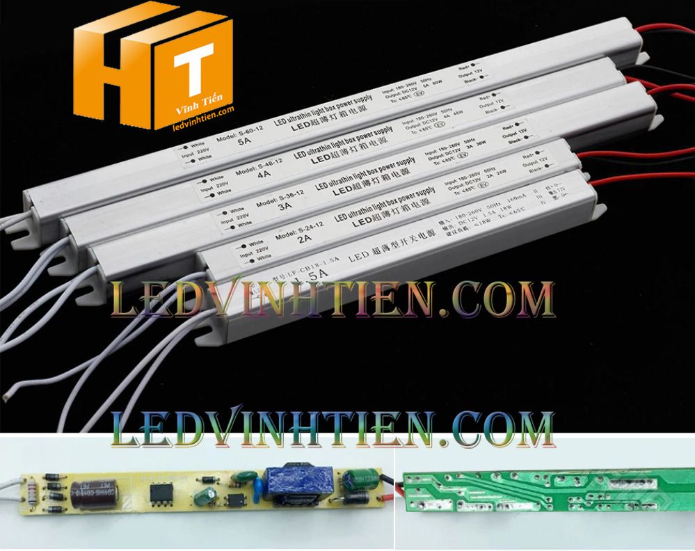 Bộ Nguồn đũa DC12V 2A 24W ngoài trời loại tốt, giá rẻ, đủ ampe dùng cấp nguồn DC cho đèn led, camera, tự động hóa