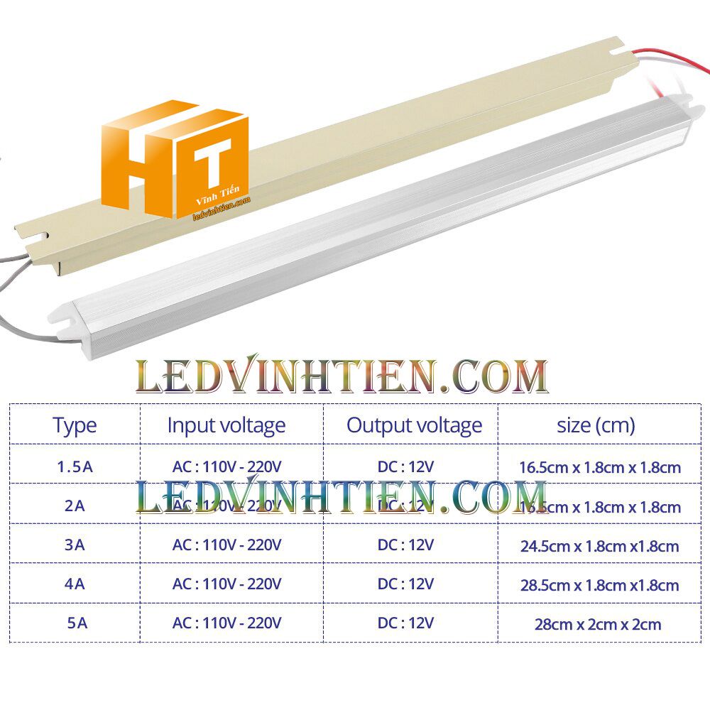 Bộ Nguồn đũa DC12V 2A 24W ngoài trời loại tốt, giá rẻ, đủ ampe dùng cấp nguồn DC cho đèn led, camera, tự động hóa