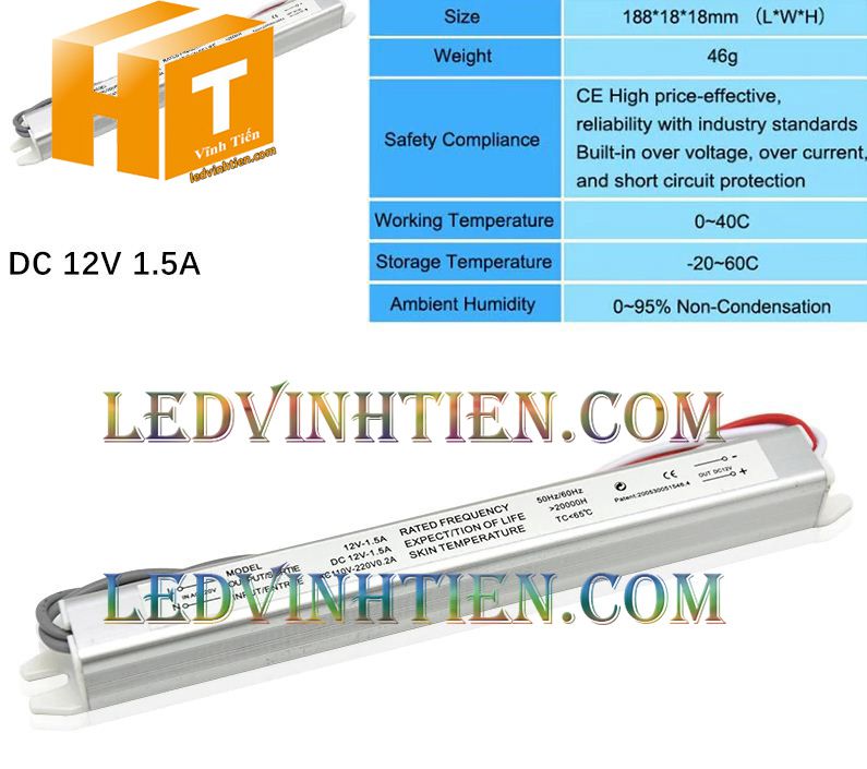 Bộ Nguồn đũa DC12V 2A 24W ngoài trời loại tốt, giá rẻ, đủ ampe dùng cấp nguồn DC cho đèn led, camera, tự động hóa