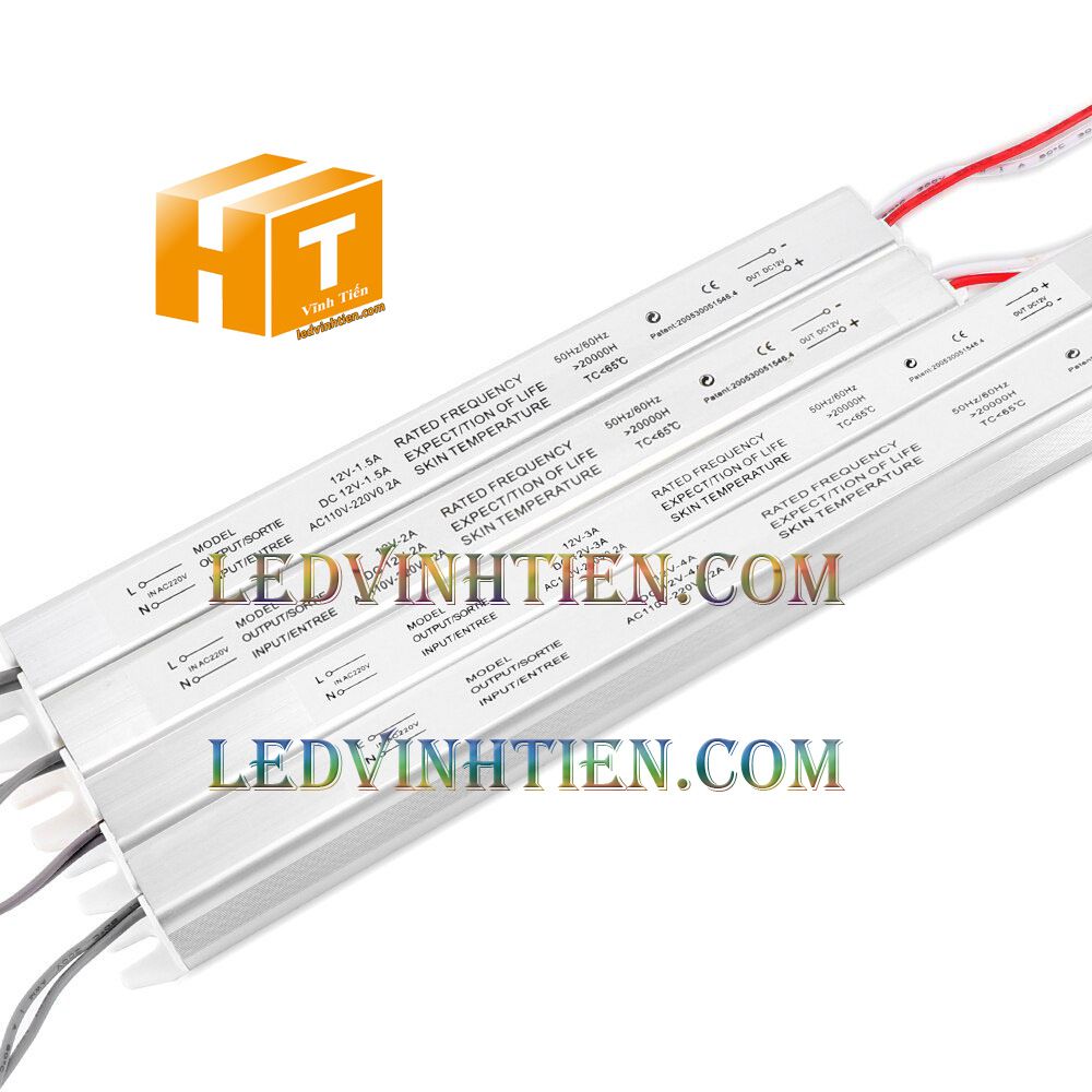 Bộ Nguồn đũa DC12V 3A 36W ngoài trời loại tốt, giá rẻ, đủ ampe dùng cấp nguồn DC cho đèn led, camera, tự động hóa