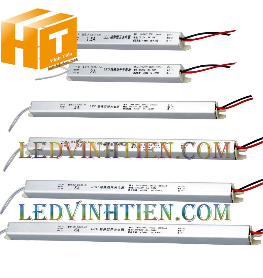 Bộ Nguồn đũa DC12V 3A 36W ngoài trời loại tốt, giá rẻ, đủ ampe dùng cấp nguồn DC cho đèn led, camera, tự động hóa