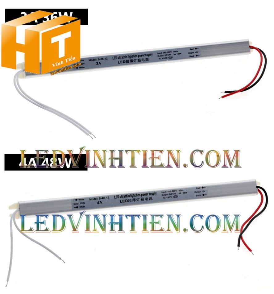 Bộ Nguồn đũa DC12V 3A 36W ngoài trời loại tốt, giá rẻ, đủ ampe dùng cấp nguồn DC cho đèn led, camera, tự động hóa