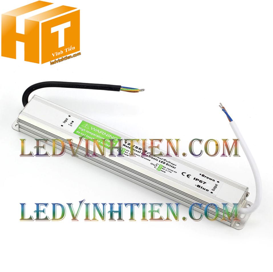 Bộ Nguồn đũa DC12V 6A 72W ngoài trời loại tốt, giá rẻ, đủ ampe dùng cấp nguồn DC cho đèn led, camera, tự động hóa