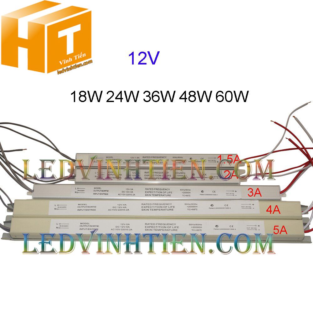 Bộ Nguồn đũa DC12V1A/2A/3A/4A/5A/6A ngoài trời loại tốt, giá rẻ, đủ ampe dùng cấp nguồn DC cho đèn led, camera, tự động hóa