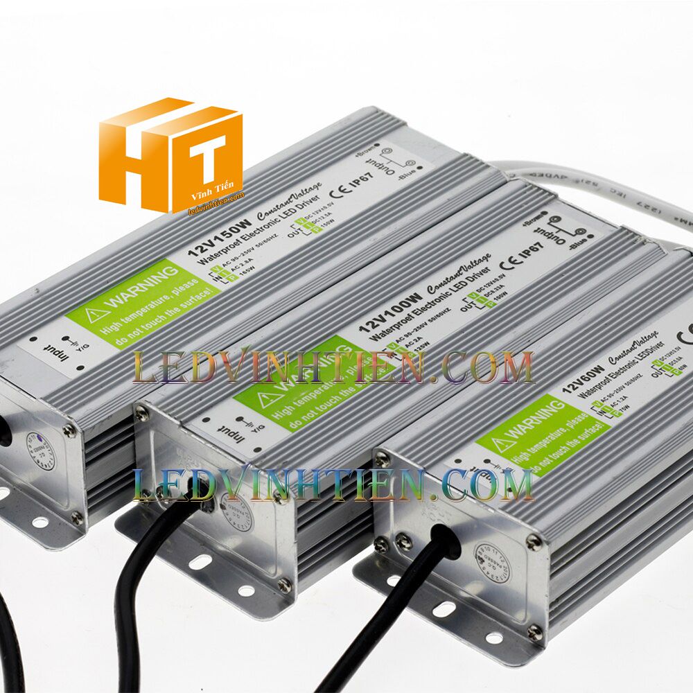 Nguồn 12V 15A, 180W, Ip67, 68 chống nước, dùng cấp nguồn DC12V loại tốt, giá rẻ, chính hãng ledvinhtien.com