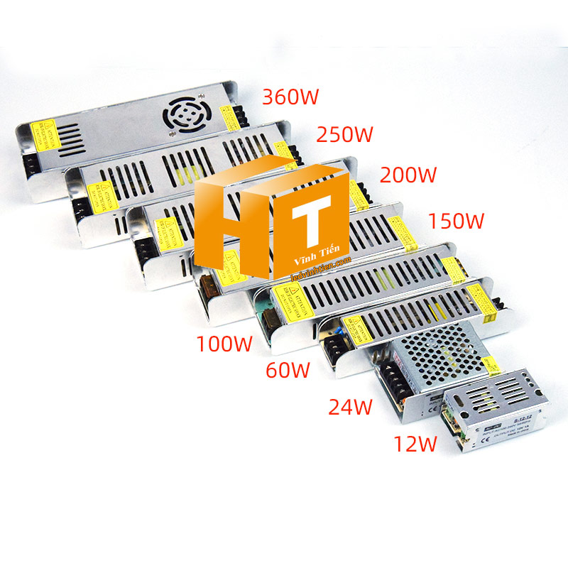 Nguồn 12V 20A loại nhỏ